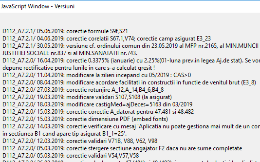 Declarația 112 (ANAF 2019) – actualizare nouă la PDF-ul inteligent (corecție formule S9f și S21)