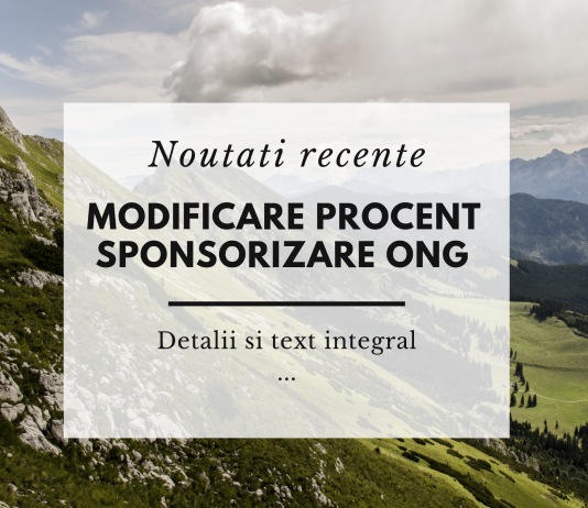 Legea nr. 156/2019 – modificare procent sponsorizare ONG (info si text integral)