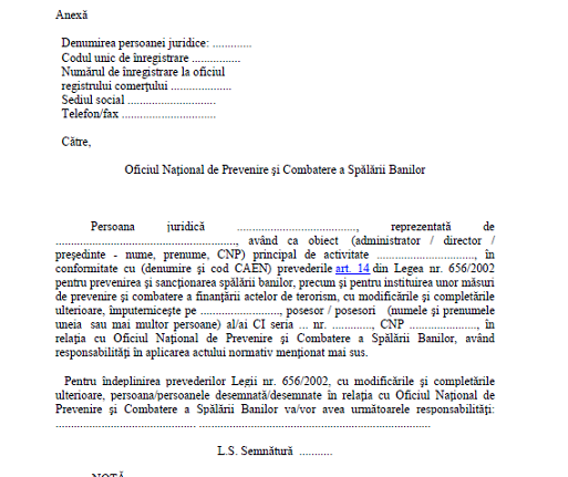 Legea 656 2002 Actualizata 2016 Pentru Prevenirea Si Sanctionarea Spalarii Banilor