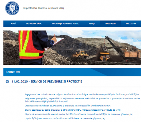 ITM (oficial 2020) – servicii de prevenire și protecție (info pentru angajatori)