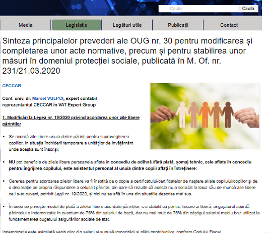 CECCAR – ce modificări a adus OUG 30/2020, la Legea nr. 19/2020 privind acordarea unor zile libere părinților