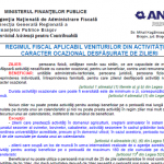 Regimul fiscal aplicabil veniturilor din activități cu caracter ocazional desfășurate de zilieri – oficial (noiembrie 2020)