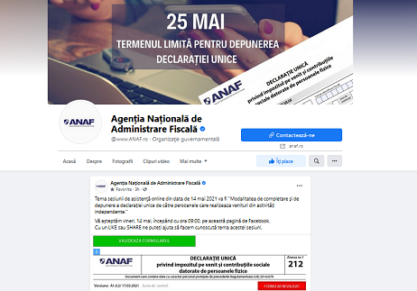 Modalitatea de completare și de depunere a DU de către persoanele care realizează venituri din activități independente