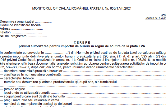 Ce modificari a adus OMF nr. 741/2021 – asupra OMF nr. 101/2016 si OMF nr. 105/2016 (info oficial ANAF)