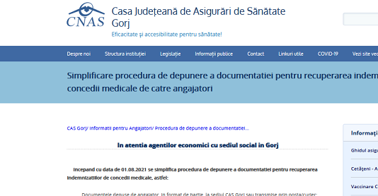 Simplificare procedura de depunere a documentației pentru recuperarea indemnizațiilor de concedii medicale de către angajatori