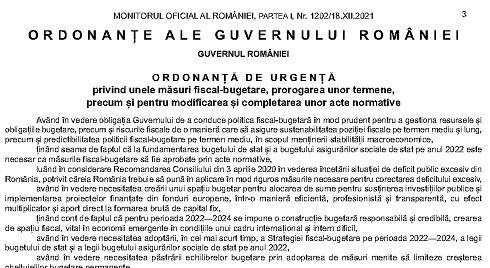 OUG nr. 130/2021 – măsuri fiscal-bugetare. La CIM-urile cu salariu minim, cu o durată de peste 24 de luni, obligatoriu modificare salariu!