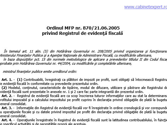 ATENȚIE – microîntreprinderi care au trecut la impozit pe profit in 2023 ….. TERMEN achiziție registrul de evidenta fiscală !