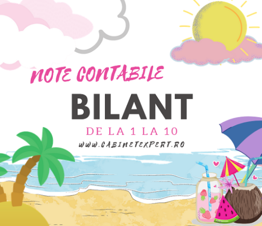 Note explicative pentru bilanțul la 31.12.2022 (note de la 1 la 10 – BILANȚUL SCURT) – modele actualizate la nivelul anului 2023
