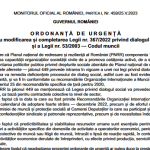 OUG nr. 42/2023 – modificări la Legea nr. 367/2022 (Dialog Social) și la Legea nr. 53/2003 (Codul Muncii)