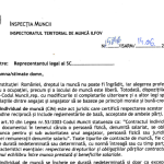 ITM (oficial) – info 2023 cu privire la CIM, evidentă ore de lucru, C.O., delegare, detașare, etc. (Codul Muncii)