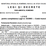 Legea nr. 241/2023 (modificări Codul Muncii) – salariații care au în întreținere copii în vârstă de până la 11 ani beneficiază de 4 zile pe lună de muncă la domiciliu sau în regim de telemuncă