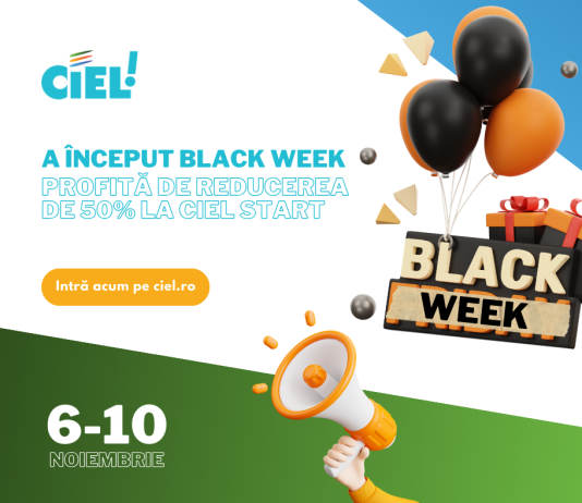 NEWS – a început Ciel Black Week! Nu rata reducerea de 50% la Ciel Start …