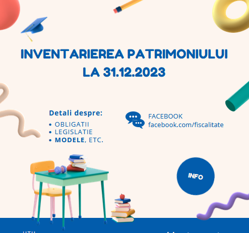 Dosarul inventarierii anuale a patrimoniului la data de 31.12.2023 – recapitularea resurselor gratuite, publicate de noi (necesare la dosar)
