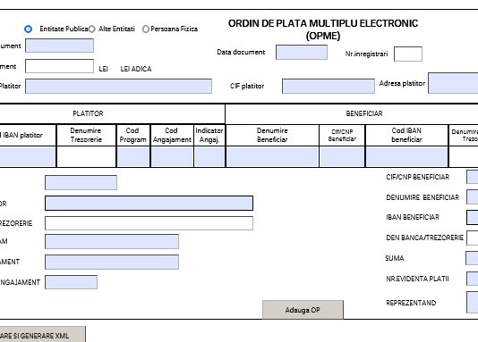 F 1129 (ANAF) – PDF-ul inteligent pentru generare OPME a fost actualizat recent de ANAF (vers. V.2.0.28 din luna 12.2023)