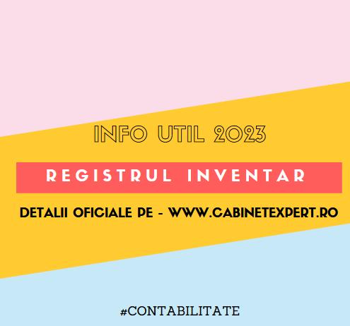 Documentul contabil obligatoriu în care se înscriu rezultatele inventarierii anuale la 31.12.2023 – Registrul-inventar