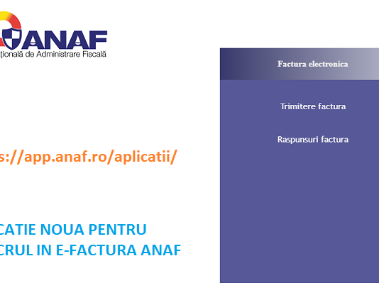 ATENȚIE – ANAF a creat un nou link pentru transmiterea și descărcarea facturilor electronice (sistemul RO e-Factura)