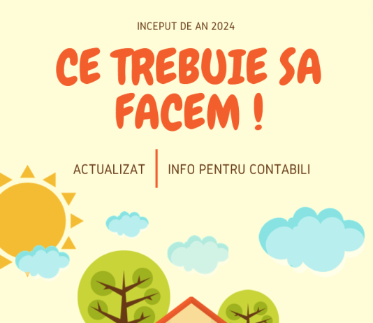 REMINDER (INFO UTIL ANUAL) – ce trebuie făcut la începutul anului 2024 (în domeniul contabilitate, fiscalitate, resurse umane-salarizare/HR, etc.)