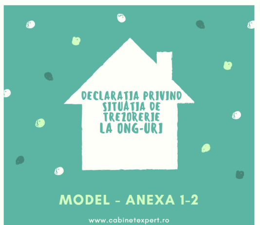 Declarația privind situația de trezorerie la ONG-uri – modelul editabil pentru Anexa 1 si Anexa 2 (util)