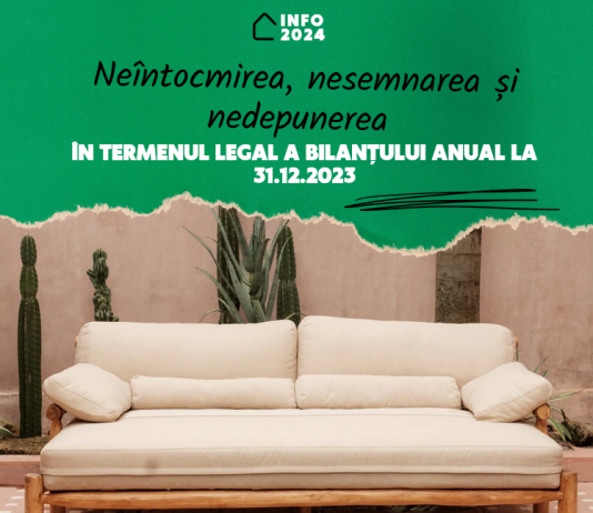 Neîntocmirea, nesemnarea și nedepunerea în termenul legal a bilanțului anual la 31.12.2023 – nivel sancțiuni/amenzi în 2024