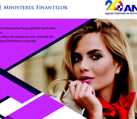 ANAF – ghid privind tratamentul fiscal aplicabil veniturilor obținute de persoanele fizice din prestarea unor activități de înfrumusețare corporală