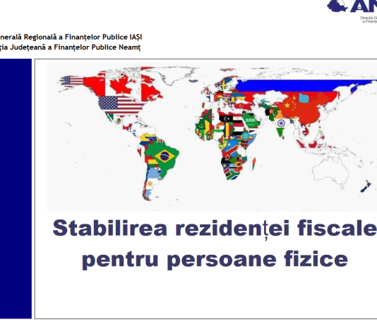 Stabilirea rezidenței fiscale pentru persoane fizice – material oficial ANAF (actualizat la luna mai 2024)