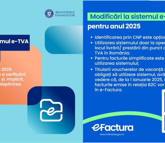 NOU (adoptate ieri de Guvern) – modificari la sistemul e-TVA si la sistemul e-Factura (pentru anul 2025)