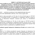 OPANAF nr. 407/2025 – noile modificări la SAF-T (modificarea anexei nr. 5 la OPANAF nr. 1783/2021)