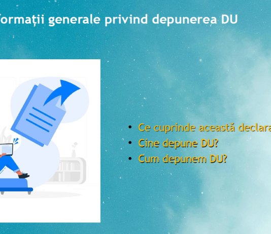 ANAF – completarea şi depunerea Declarației Unice 2024-2025 pentru veniturile obţinute din activităţi independente