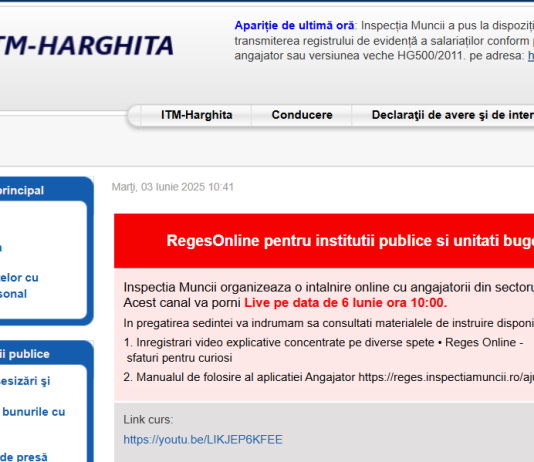 NEWS – RegesOnline pentru instituții publice si unități bugetare