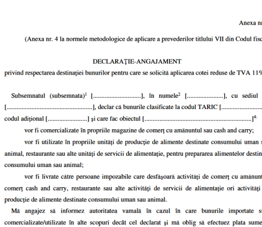 MF – proiect HG pentru modificarea şi completarea titlului VII „Taxa pe valoarea adăugată” din Normele metodologice de aplicare a Legii nr. 227/2015