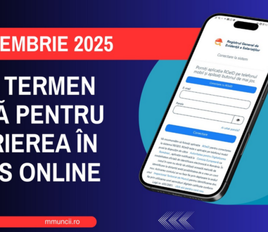 ULTIMA ORA (oficial Min. Muncii) – termenul de înscriere în REGES-ONLINE, prelungit până la data de 31 decembrie 2025