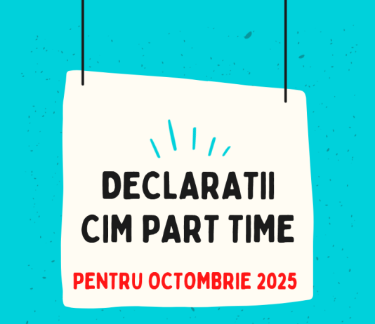 Angajații part-time cu mai multe contracte (CIM-uri) – trebuie să-și declare până la 05.11.2025, veniturile din luna octombrie 2025