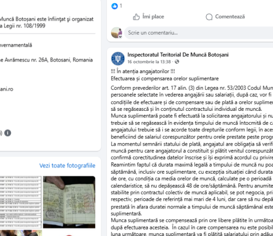 Efectuarea și compensarea orelor suplimentare – precizari oficiale ITM (2026)