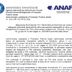 Depunerea F 311 „Declaraţie privind TVA colectată datorată de către persoanele impozabile al căror cod de înregistrare în scopuri de TVA a fost anulat” – 2026