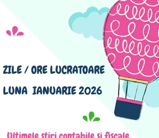 Care este numărul de zile lucrătoare (și ore) pentru luna IANUARIE 2026 – pentru CIM cu normă întreagă sau CIM cu timp parțial (info)