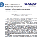ANAF (oficial) – noutăți legislative în privința inactivării/reactivării contribuabililor persoane juridice