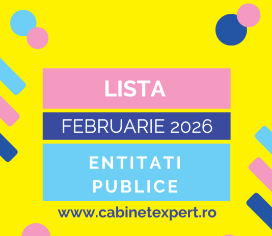 Lista entităților publice (actualizata la 01.02.2026) – fișier necesar pentru RO e-Factura (in relația B2G)