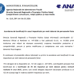 ANAF (oficial) – acordarea de bonificaţii în cazul impozitului pe venit datorat de persoanele fizice
