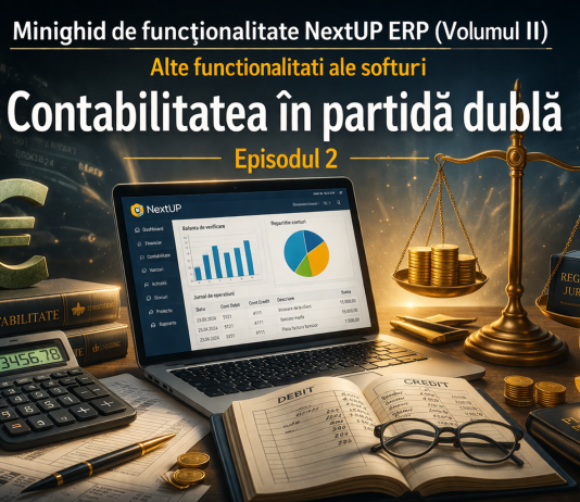 Minighid de funcționalitate NextUP ERP (Volumul II) – Alte funcționalități ale softului. Contabilitatea în partidă dublă – Episodul 2