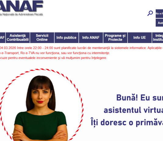 ATENTIE – lucrări de mentenanţă la ANAF (RO e-Factura, Ro e-Transport, Ro e-TVA nu vor funcţiona)
