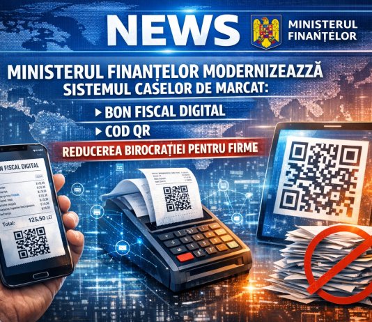 ULTIMA ORA – Ministerul Finanțelor modernizează sistemul caselor de marcat: bon fiscal digital, cod QR și reducerea birocrației pentru firme