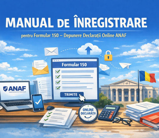 MANUAL DE ÎNREGISTRARE – pentru Formular 150 – Depunere Declarații Online ANAF