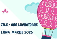 Care este numărul de zile lucrătoare (și ore) pentru luna MARTIE 2026 – pentru CIM cu normă întreagă sau CIM cu timp parțial (info)