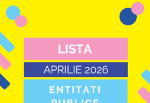 Lista entităților publice (actualizata la 01.04.2026) – fișier necesar pentru RO e-Factura (in relația B2G)