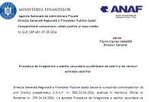 ANAF (nou) – procedura de înregistrare a sediilor secundare ca plătitoare de salarii şi de venituri asimilate salariilor