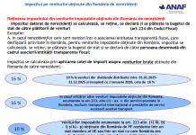 ANAF (material oficial 2026) – impozitul pe veniturile obținute din România de nerezidenți