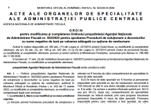 OPANAF nr. 1123/2026 – modificarea și completarea OPANAF nr. 352/2022 pentru aprobarea Procedurii de soluționare a deconturilor cu sume negative de TVA cu opțiune de rambursare