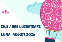 Care este numărul de zile lucrătoare (și ore) pentru luna AUGUST 2026 – pentru CIM cu normă întreagă sau CIM cu timp parțial (info util)