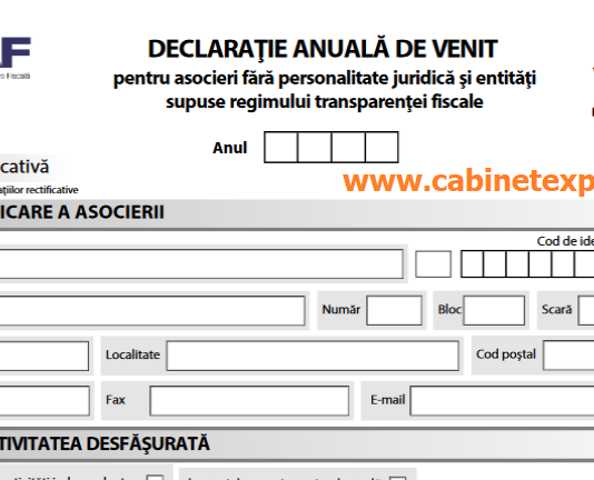 OPANAF 97/2019 – Formularul 204 „Declarația anuală de venit pentru asocieri” (MO 67/2019)